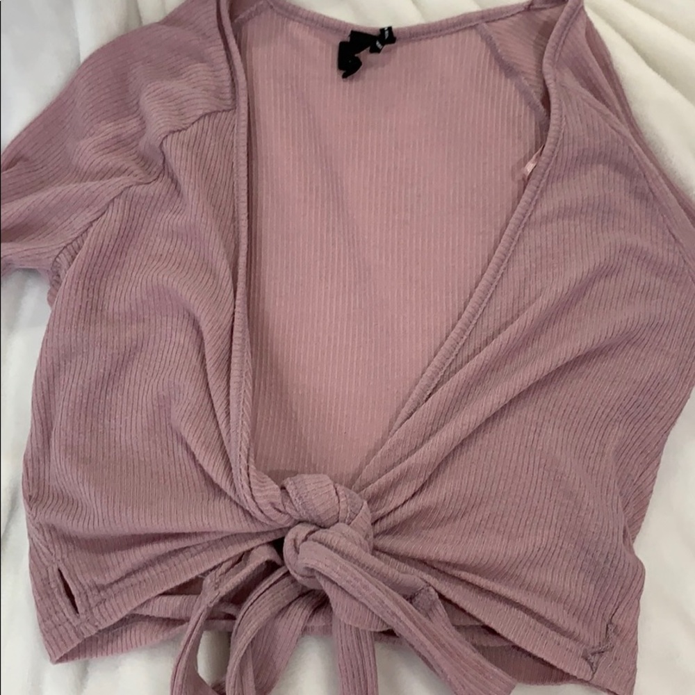 Cropped purple top from urban outfitters size M